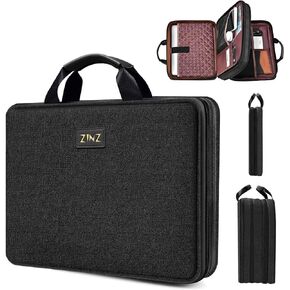 ZINZ Slim Expandable Laptop Case 15.6 Inch Sleeve Upgraded Protective Durable Recycled Carrying Case Compatible with MacBook 15" & 16" and Most 15" 15.6" 16" Notebook,D01G01