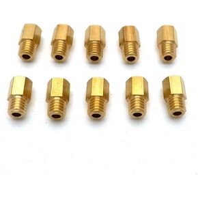 10pcs Brass Main Jet for Mikuni VM TM TMX carb 300-390 Set
