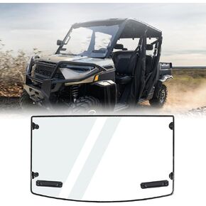Windshield for Ranger 1000, Front Clear Full Windshield Compatible with Polaris Ranger XP 1000/XP 1000 Crew 2017-2024 Accessories, Durable Hard Coat Vented Wind Shield Replace ‎2883266