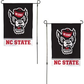 North Carolina State University Garden Flag NCSU Wolfpack Banner 100% Polyester (Design B)