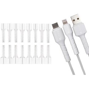16 Pieces Charger Cable Protector for iPhone, USB C Charger Cable Protector, Charger Cord Protector,Cable Holder Clips,Cable Protector,Cable Protector for iPhone Charger