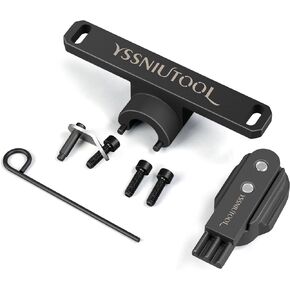 2801 Flywheel Holder Flex Plate Lock Tool & 7676 Oil Seal Repair Kit with Balance Shaft & Oil Pump Alignment Tool Set, Compatible with BMW N20 N26 Engines， 83302222742, 83302318117, 83302212825