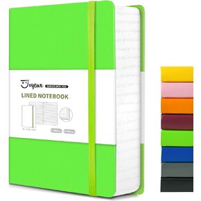 JOYEUX Lined Journal Notebook, 360 Pages Journals for Writing, A5 College Ruled Notebook, Thick Leather Hardcover Notebooks for Work Office Women Men, 5.7'' X 8'' (Black) in Kuwait