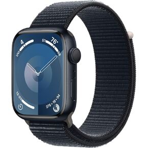 Apple Watch Series 9 [GPS 45mm] Midnight Aluminum Case with Midnight Sport Loop (Renewed Premium) in Kuwait