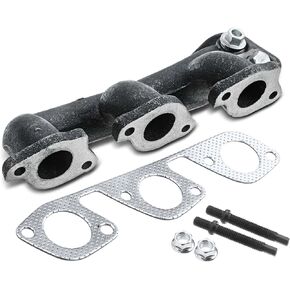 A-Premium Right Exhaust Manifold with Gasket Kit Compatible with Ford F-150 1999-2008 F-150 Heritage 2004 E-150 E-250 Econoline Club Wagon V6 4.2L