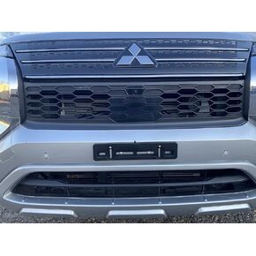 TN TrunkNets Inc Front Bumper License Plate Mounting Bracket for Mitsubishi + Screws & Wrench Kit
