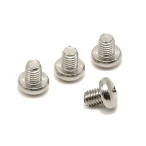 Rear License Plate Screws Compatible with Tesla Model X (MX) - Stainless Steel - Medium Length (Pack of 4)