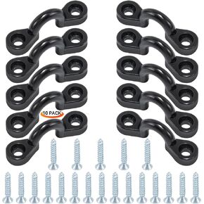 Goture Kayak Pad Eyes Kit,10pcs/20pcs Deck Loops Tie Down Pad Eye with Screws,Kayak Hardware Boat Deck Rigging Kit
