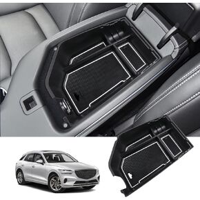 LUWU 2023 Genesis GV70 Center Console Organizer 2024 Genesis GV70 Armrest Storage Box 2022-2024 GV70 Armrest Organizer Insert Tray 2023 Genesis GV70 Armrest Console Organizer GV70 Accessories(White)