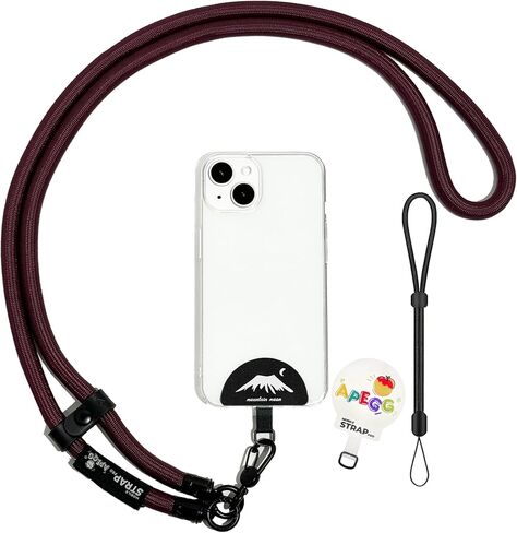 Phone Lanyard,Universal Adjustable Detachable Crossbody Cell Phone Strap with 1x Wrist Strap, 2x Phone Tether Patches,Anti-Theft Neck Shoulder Strap (Apricot) in Saudi Arabia