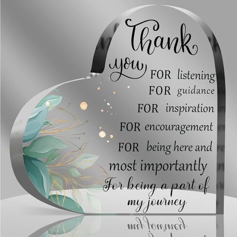 هدية شكر للنساء، ديكور مكتب أكريليك على شكل قلب مع رسالة تقدير للنساء، المعلم، زملاء العمل، الصديق، رئيس العمل، هدايا تقدير للنساء in Kuwait