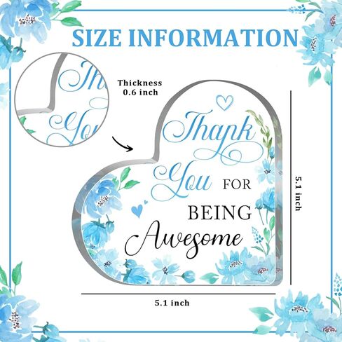 هدايا شكر، هدايا تقدير، هدايا ملهمة، علامة مكتب أكريليك على شكل قلب، مع رسالة تقدير ملهمة للمرأة، الرجل، المعلم، زملاء العمل، الصديق، الرئيس in Kuwait