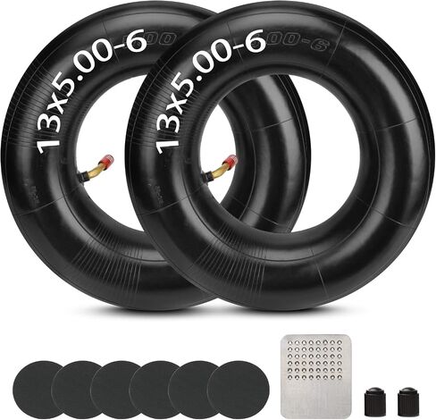 GREHUA 13x5.00-6 13x5x6 5.00-6 Inner Tube for Razor Dirt Quad Verson 1-18 Go Kart Dirt Bike ATVs Yard Tractors Lawn Mower Wagons Hand Trucks Wheelbarrows Wagons Gorilla Cart Trailer 2 Pack Heavy Duty in Saudi Arabia