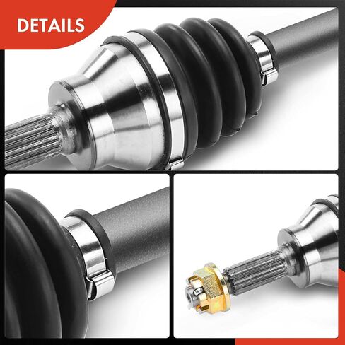 A-Premium Pair (2) Front CV Axle Shaft Assembly Compatible with Polaris Hawkeye 300 2006-2007, Sportsman 300 2008-2010, Sportsman 400 4x4 HO 2008-2010, Driver and Passenger Side, Replace# 1332340 in Kuwait