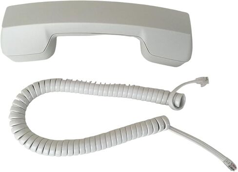 جهاز استقبال الهاتف الأبيض البديل VoIP Lounge مع سلك مجعد لهاتف Panasonic KX-T7000 Series 7020 7030 7130 7135 7220 7230 7235 7420 7425 7431 7433 7436 7453 7456 in Saudi Arabia