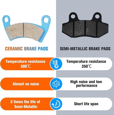 وسادات فرامل سيراميك Youx Moto لـ POLARIS Ranger 570 / RGR 570 EPS EFI 2016 2017 2018 2019 2020 2021 2022، وسادات فرامل أمامية وخلفية لـ Polaris EV/Ranger 1000 / RZR 900/1000 XP، 4 مجموعات in Saudi Arabia