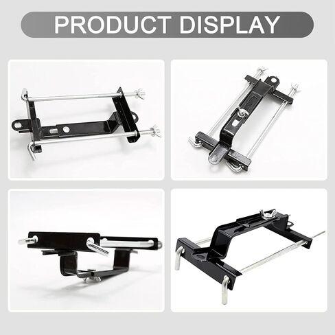 1 PC Car Adjustable Cable Compression Bracket, Cable Protection Fixture with 10.6" J-shaped Stabilizing Hook Kit, Compression Clamp Bolt and Nut Mount, Universal Accessories for Cars (Black) in Saudi Arabia