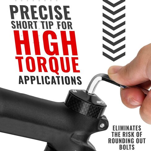 PRO BIKE TOOL Clé Allen، clé hexagonale، extrémité sphérique – 9 أدوات سداسية على الصلب S2 سمة حرارية – Kit d'entretien essentiel لدراجات الطريق والجبال - jeu de clé allen in Kuwait