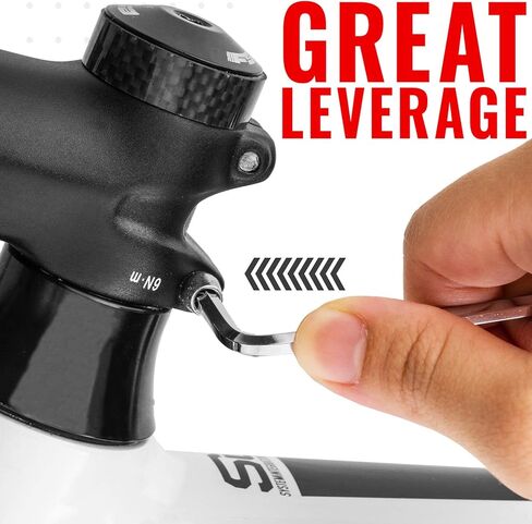 PRO BIKE TOOL Clé Allen، clé hexagonale، extrémité sphérique – 9 أدوات سداسية على الصلب S2 سمة حرارية – Kit d'entretien essentiel لدراجات الطريق والجبال - jeu de clé allen in Kuwait