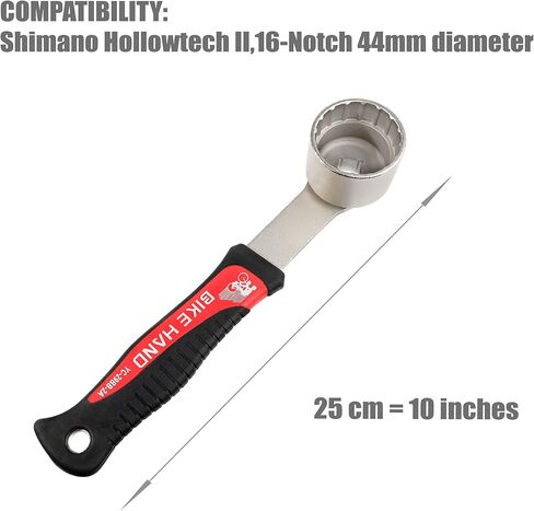 أداة إزالة الدعامة السفلية للدراجة من BikeHand - متوافقة مع Shimano Hollowtech II 16-Notch 44mm BB الخارجية in Saudi Arabia