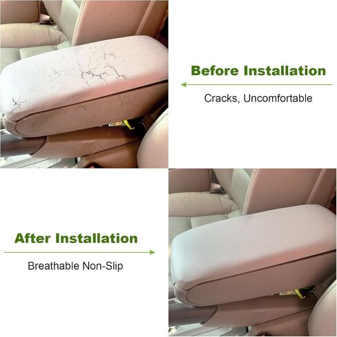 SCITOO Auto Beige Armrest Center Console Lid Skin Cover with Base Replacement fit for 2000-2008 for Audi A4 A6 S4 in Saudi Arabia