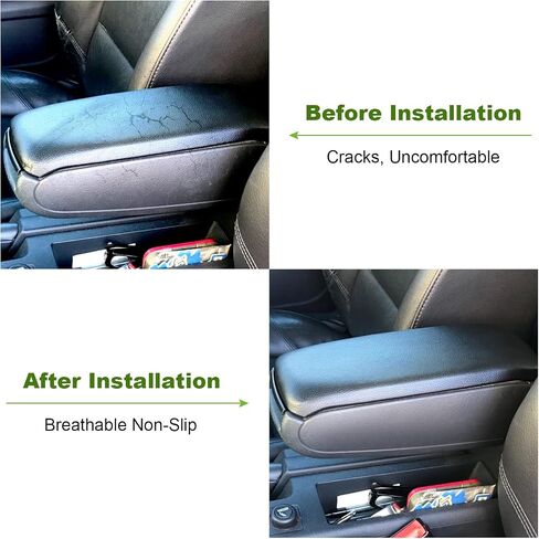 SCITOO Auto Beige Armrest Center Console Lid Skin Cover with Base Replacement fit for 2000-2008 for Audi A4 A6 S4 in Saudi Arabia