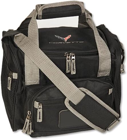 C8 Corvette 12 Can Cooler Bag Soft Ice Chest - Black with Gray : 2020-2024 Next Generation Corvettes in Saudi Arabia