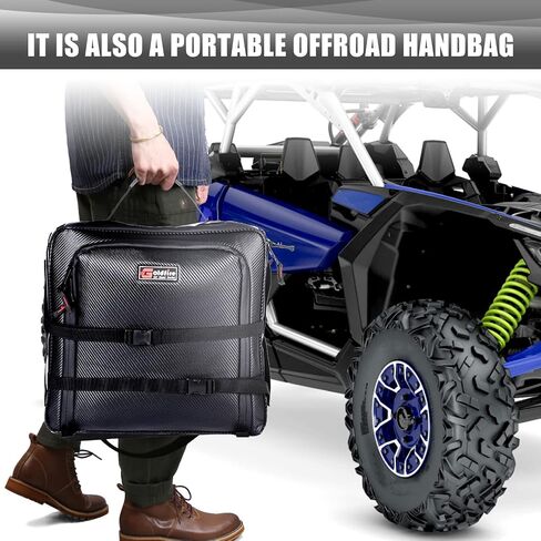 ملحقات تخزين Maverick X3، حقيبة أدوات تخزين تحت المقعد Maverick X3 مناسبة لـ Can-Am Maverick X3 2017-2023 سعة كبيرة مقاومة للماء وسهلة الحمل (أسود) in Saudi Arabia