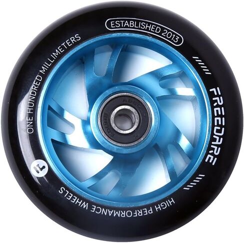 FREEDARE 100mm Pro Scooter Wheels زوج 2 قطعة سكوتر حيلة استبدال عجلات مع محامل ABEC in Kuwait