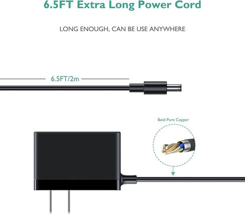 لشاحن سكوتر كهربائي Razor Power Core E90، محول Lnauy متوافق مع Razor Power Core 90 E90 E95 95 سكوتر كهربائي 12 فولت 1 أمبير سلك شحن مزود الطاقة in Kuwait