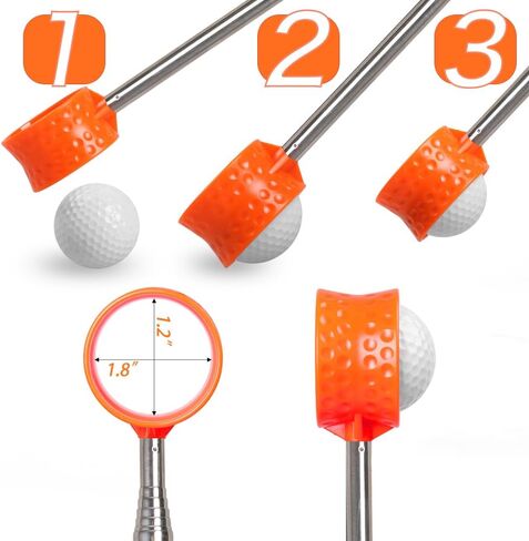 Golf Ball Retriever Max 6/12/15/18 Ft Portable Golf Ball Retriever for Water Telescopic, Unbreakable and No Corrosion Golf Water Ball Retriever for Water (6Ft, 6Ft SS) in Kuwait
