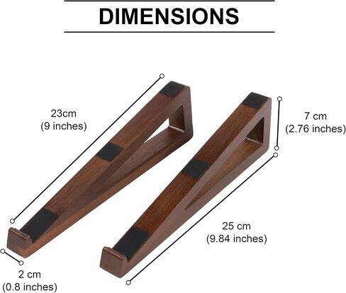 S&A WOODCRAFT Wooden Laptop Stand, Portable Desk Laptop Holder for Tablet with Carry Pouch, Compact Travel Laptop Stand with Protective Silicone Pads, Suitable for Laptops and Tablets in Saudi Arabia
