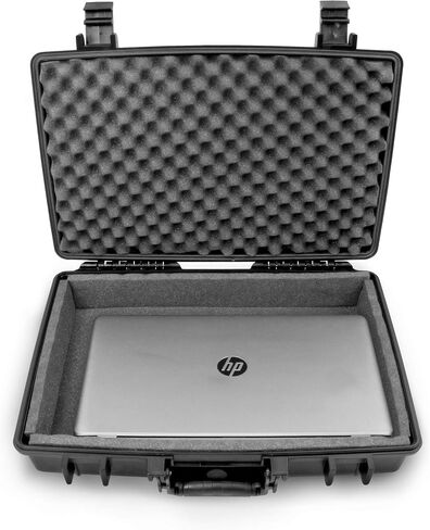 CASEMATIX Waterproof 15.6 inch Laptop Hard Case - Crushproof Laptop Case Compatible with Acer Nitro 5 Gaming Laptop, HP Pavillion 360, Envy x360, and More in Saudi Arabia