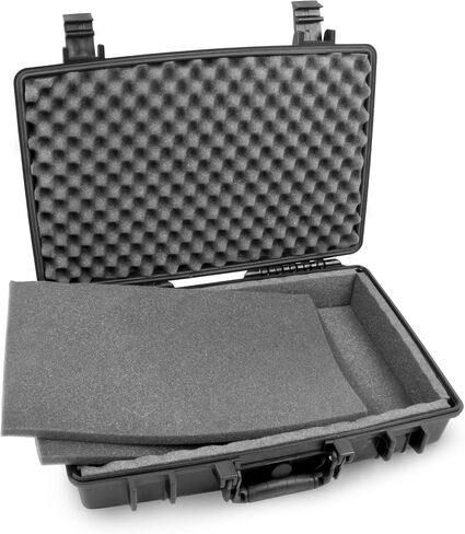 CASEMATIX Waterproof 15.6 inch Laptop Hard Case - Crushproof Laptop Case Compatible with Acer Nitro 5 Gaming Laptop, HP Pavillion 360, Envy x360, and More in Saudi Arabia