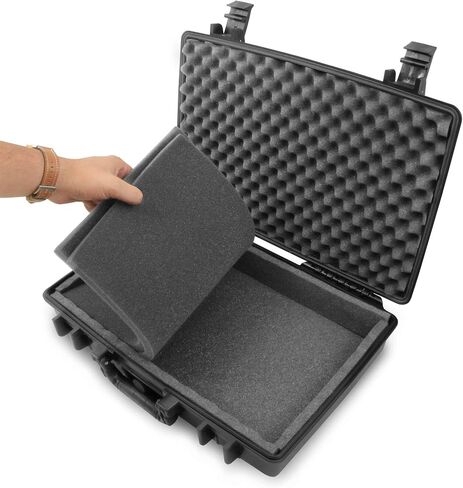 CASEMATIX Waterproof 15.6 inch Laptop Hard Case - Crushproof Laptop Case Compatible with Acer Nitro 5 Gaming Laptop, HP Pavillion 360, Envy x360, and More in Saudi Arabia