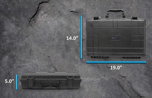 CASEMATIX Waterproof 15.6 inch Laptop Hard Case - Crushproof Laptop Case Compatible with Acer Nitro 5 Gaming Laptop, HP Pavillion 360, Envy x360, and More in Saudi Arabia