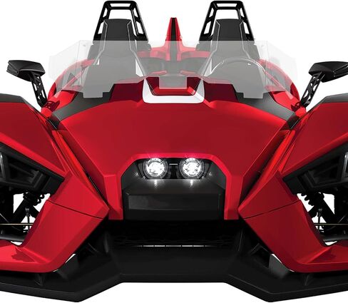 KEMIMOTO Windshield Wind Deflector Compatible with Polaris Slingshot Ripper Series 2015-2023 S SL SLR GT LE 2882154 - Scratch Resistant Hard-coated Polycarbonate Tall Clear Windshield Accessories in Saudi Arabia
