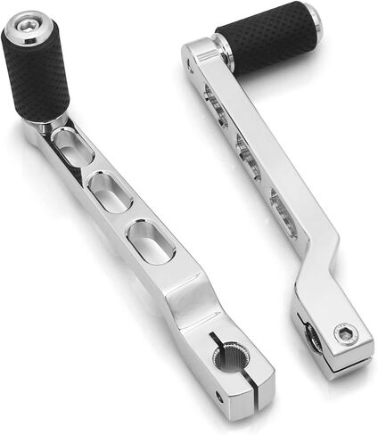 دواسات فرامل لأصابع القدم لكعب الدراجة النارية، ربط ناقل الحركة لدراجة Harley Davidson Softail Touring Road Glide Street Glide Levers Road King Glide Trikes Shifter Levers (كروم) in Kuwait