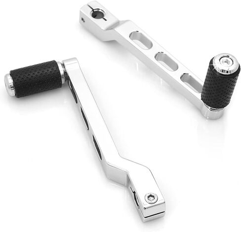 دواسات فرامل لأصابع القدم لكعب الدراجة النارية، ربط ناقل الحركة لدراجة Harley Davidson Softail Touring Road Glide Street Glide Levers Road King Glide Trikes Shifter Levers (كروم) in Kuwait