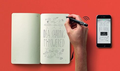 قلم Moleskine + قلم الكتابة الذكي ودفتر ملاحظات ذكي منقط - يُستخدم مع تطبيق Moleskine لتخزين الملاحظات رقميًا (متوافق فقط مع دفاتر Moleskine الذكية) in Saudi Arabia