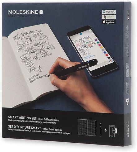 قلم Moleskine + قلم الكتابة الذكي ودفتر ملاحظات ذكي منقط - يُستخدم مع تطبيق Moleskine لتخزين الملاحظات رقميًا (متوافق فقط مع دفاتر Moleskine الذكية) in Saudi Arabia