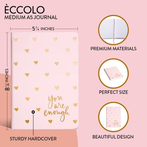 Eccolo Dayna Lee Collection Mint “You Got This" 8x6" Flexi-cover Journal/Notebook, Acid-free Lined Sheets in Saudi Arabia