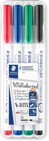 STAEDTLER 301 WP6 Whiteboard Pens, Assorted Colour, Pack of 6 in Saudi Arabia