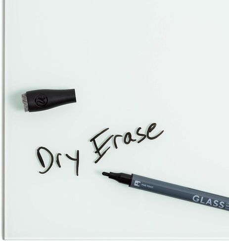 U Brands Liquid Glass Board Dry Erase Markers with Erasers, Set of 12, Assorted Colors, Low-Odor, Medium (2 mm) Point in Saudi Arabia