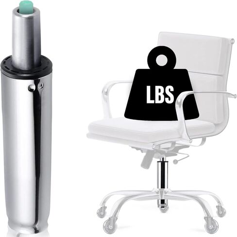 MASTERY MART Office Chair Gas Lift Cylinder Replacement, 4'' Travel Length, Heavy Duty 450 LBs/204 KGs, Hydraulic Pneumatic Shock Piston, Universal Size Fits Most Office Chair, Class 4 (Matte Black) in Saudi Arabia