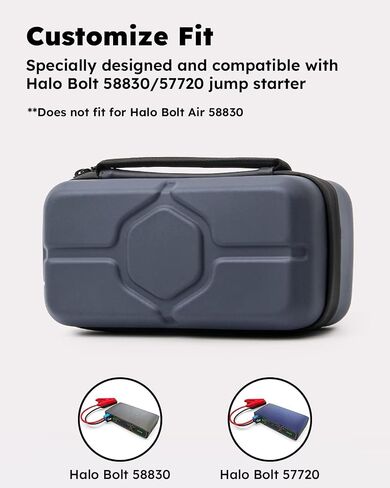 EVA Protection Case compatible with Halo Bolt 58830/57720 Jump Starter Custom Designed and Perfect Fit - Does not fit Halo Bolt Air 58830 in Saudi Arabia