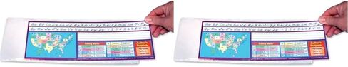 Really Good Stuff 12PK Desktop Helper 12" Self-Adhesive Vinyl Sleeves in Saudi Arabia