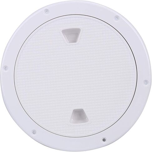 Amarine Made 2 Pack of Boat Round Non Slip Inspection Hatch,Detachable Cover and Pre-drilled Holes in Deck Plate Easily to Install (7" White) in Saudi Arabia