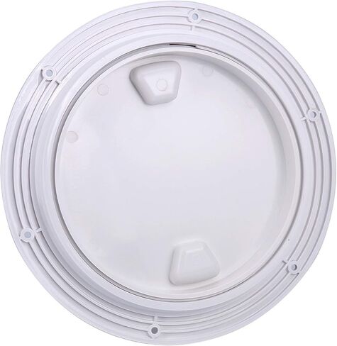 Amarine Made 2 Pack of Boat Round Non Slip Inspection Hatch,Detachable Cover and Pre-drilled Holes in Deck Plate Easily to Install (7" White) in Saudi Arabia