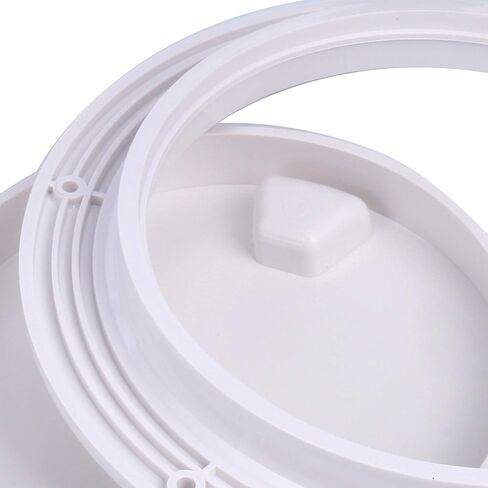 Amarine Made 2 Pack of Boat Round Non Slip Inspection Hatch,Detachable Cover and Pre-drilled Holes in Deck Plate Easily to Install (7" White) in Saudi Arabia